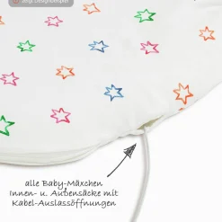 Baby-Mäxchen 3-tlg. - Schäfchen Beige - Gr. 50/56