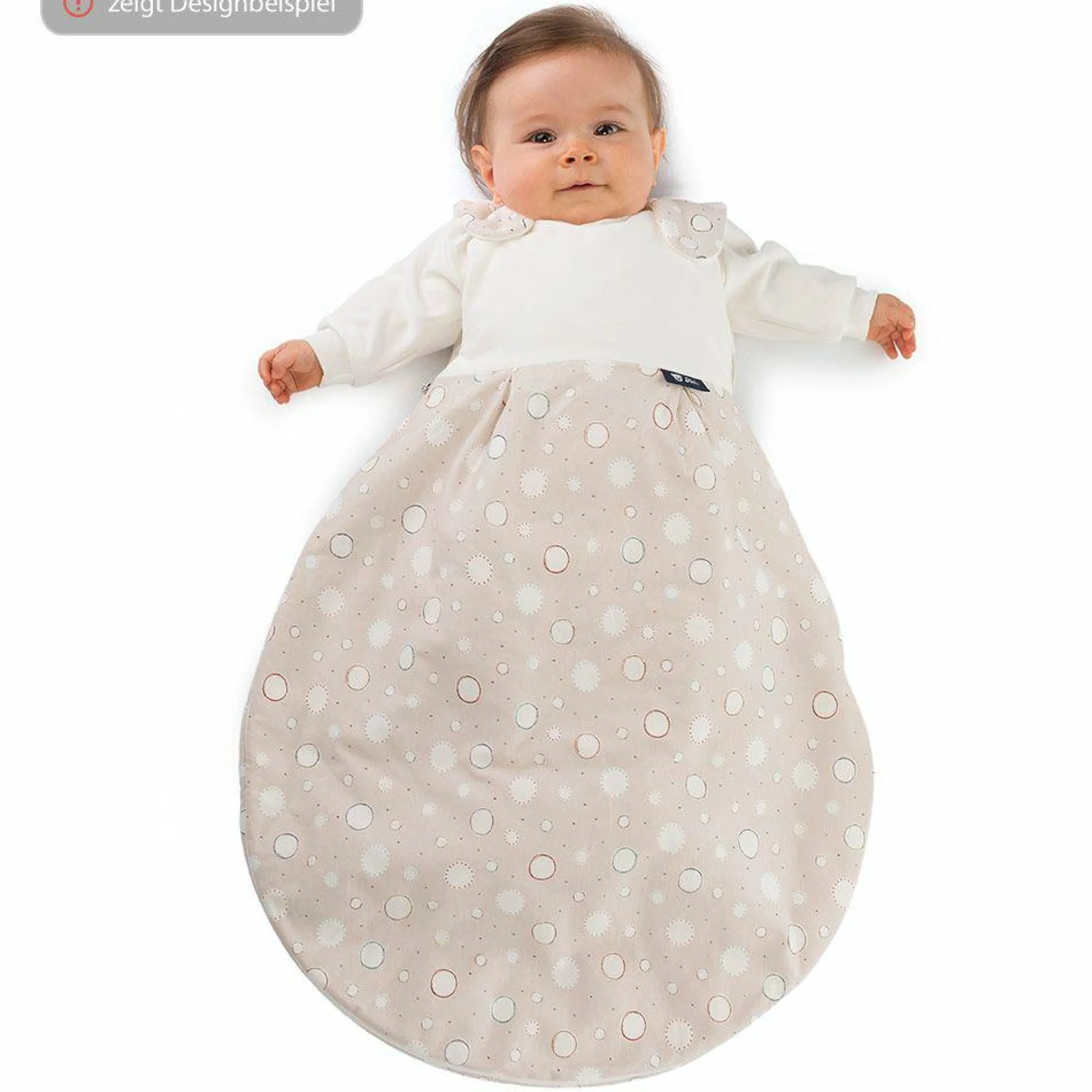 Baby-Mäxchen 3-tlg. - Schäfchen Beige - Gr. 50/56