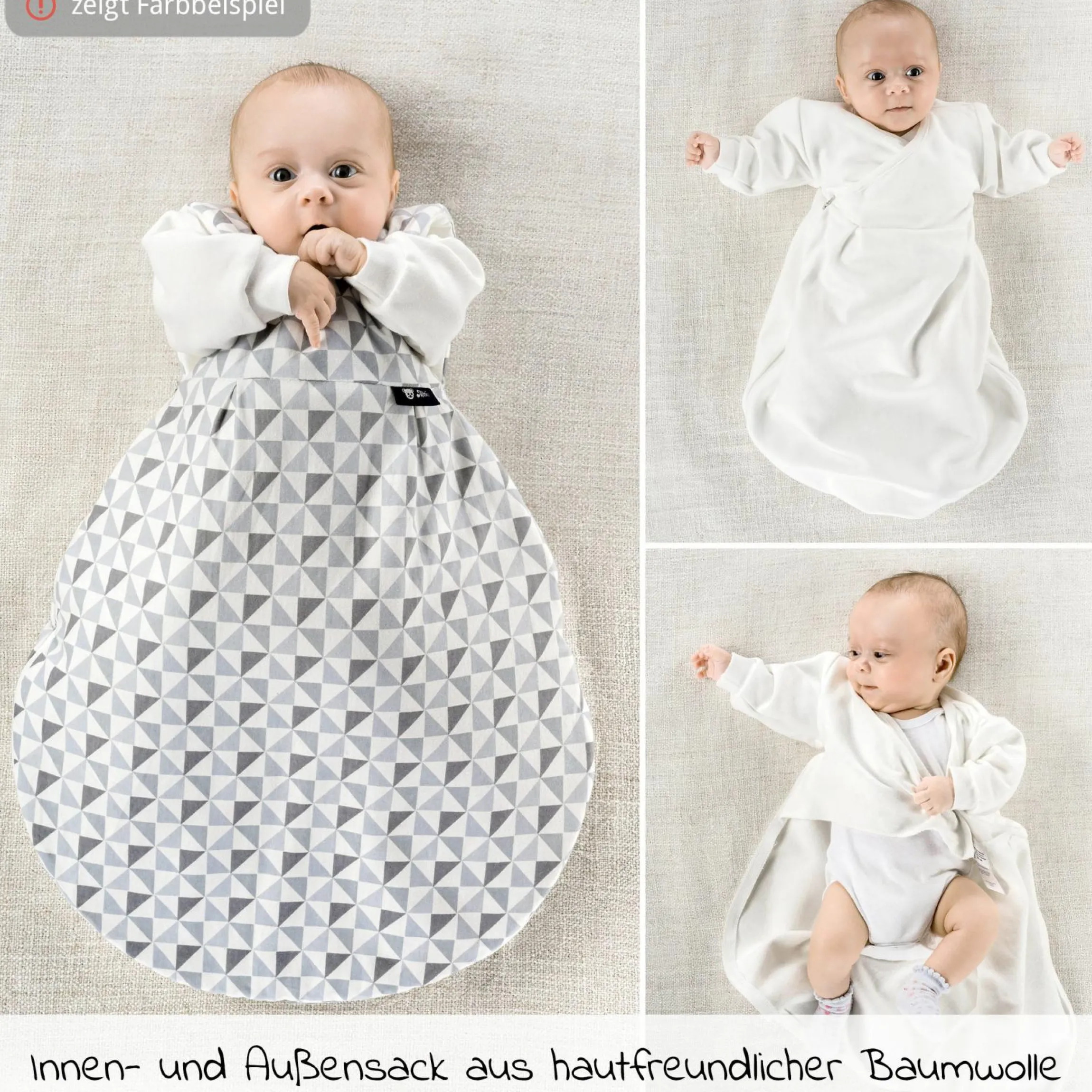 Baby-Mäxchen 3-tlg. Jersey - Sternenhimmel - Gr. 56/62