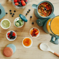 Babynahrungszubereiter Nutribaby Glas - schonendes Dampfgaren, Mixen, Sterilisieren, Aufwärmen & Auftauen - Green Forest