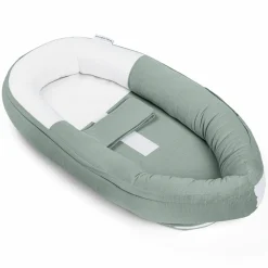 Babynest Cocoon mit Bauchgurt - Tetra Green