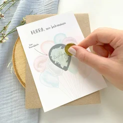 Baby-Rubbelkarte - Schwangerschaft - Wir bekommen Zwillinge