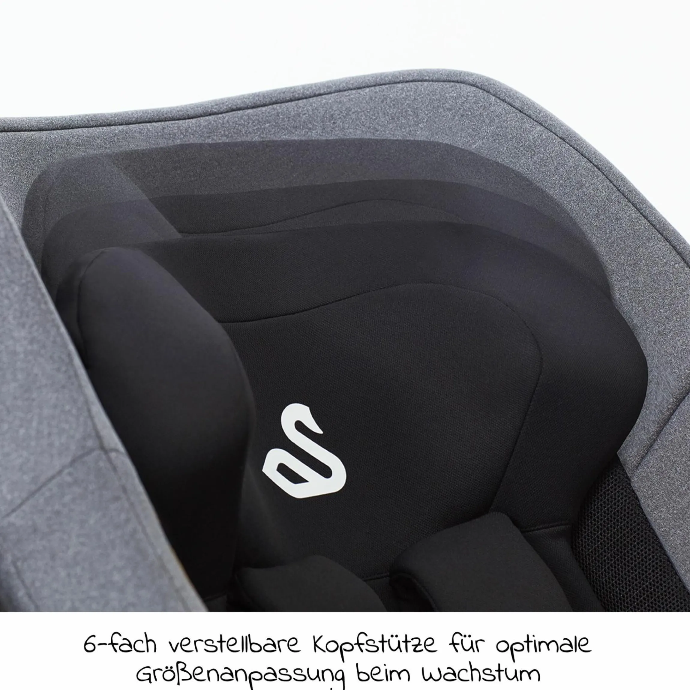 Babyschale Albert i-Size 1.2 ab Geburt - 18 Monate (40 cm - 85 cm, bis 13 kg) inkl. Neugeboreneneinlage, Sonnenverdeck & verstellbare Kopfstütze - Lime Sesame Grey