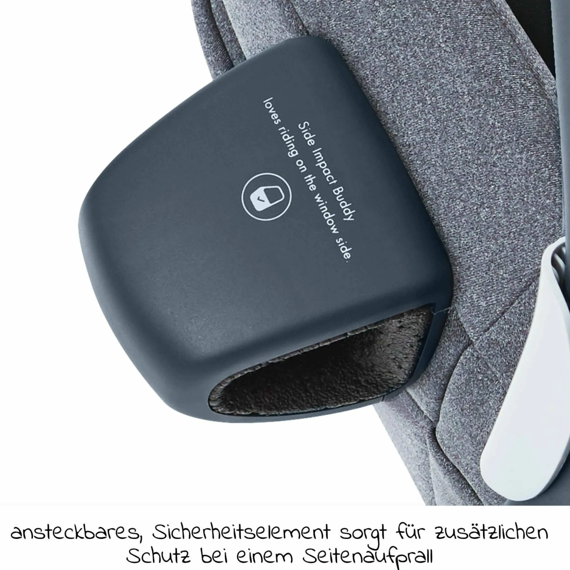 Babyschale Albert i-Size 1.2 ab Geburt - 18 Monate (40 cm - 85 cm, bis 13 kg) inkl. Neugeboreneneinlage, Sonnenverdeck & verstellbare Kopfstütze - Lime Sesame Grey