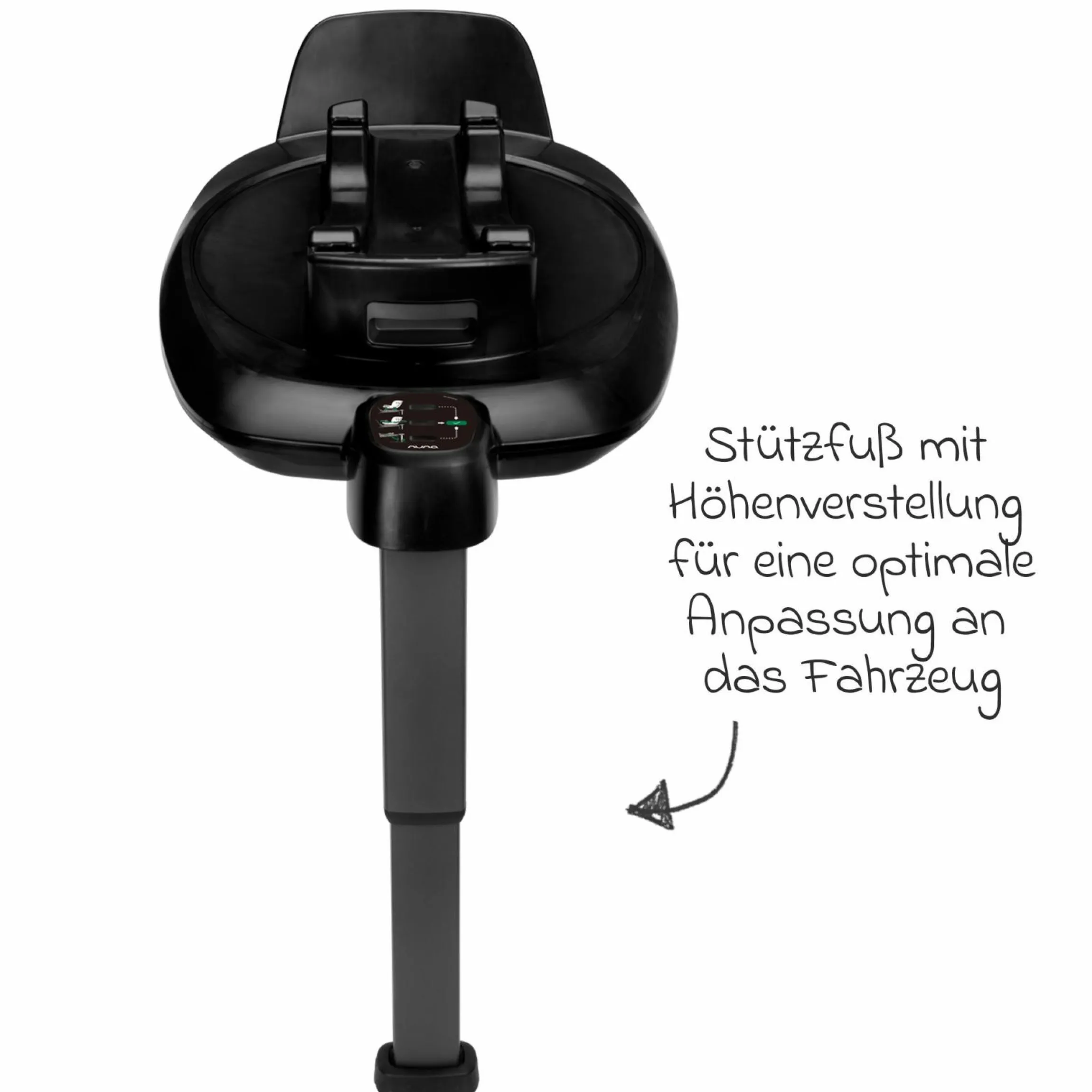 Babyschale ARRA next inkl. Base next ab Geburt bis 13 kg (40 cm - 85 cm) inkl. Sitzverkleinerer, Sonnenverdeck, Polsterschutz, Spieltier nur 3,5 kg - Caviar
