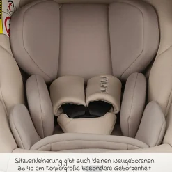 Babyschale ARRA next i-Size ab Geburt bis 13 kg (40 cm - 85 cm) Liegeposition 157° inkl. Sitzverkleinerer & Sonnenverdeck nur 3,5 kg - Biscotti
