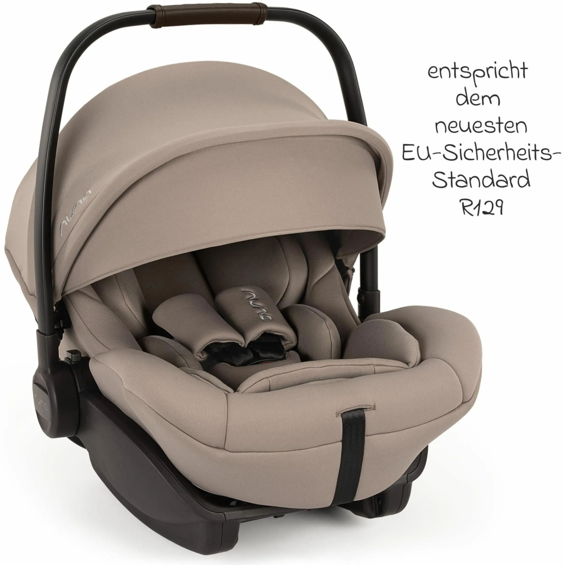 Babyschale ARRA next i-Size ab Geburt bis 13 kg (40 cm - 85 cm) Liegeposition 157° inkl. Sitzverkleinerer & Sonnenverdeck nur 3,5 kg - Cedar