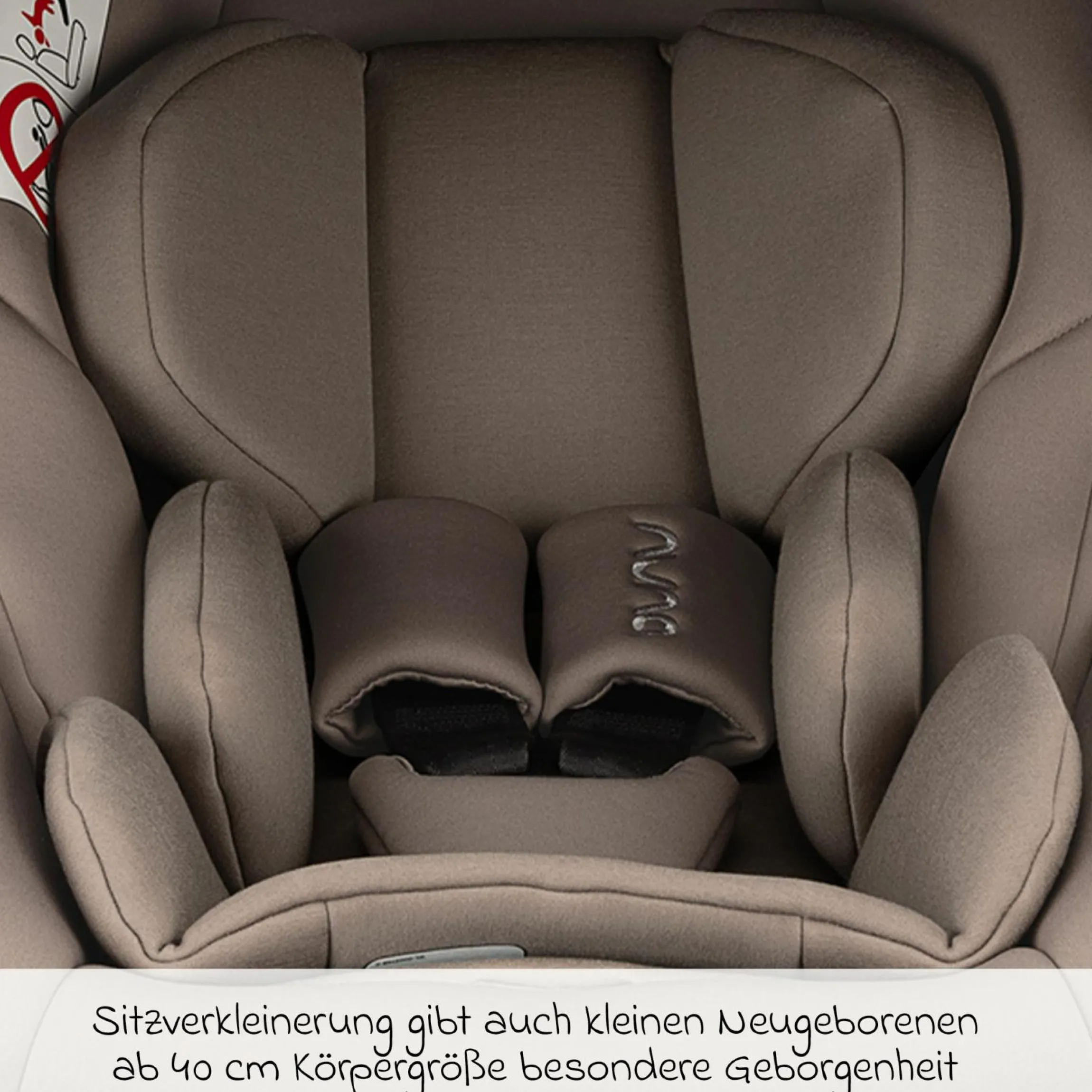Babyschale ARRA next i-Size ab Geburt bis 13 kg (40 cm - 85 cm) Liegeposition 157° inkl. Sitzverkleinerer & Sonnenverdeck nur 3,5 kg - Cedar