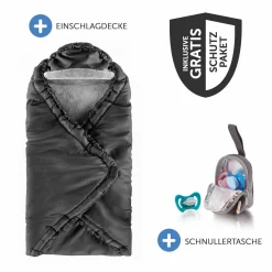 Babyschale CabrioFix i-Size ab Geburt-12 Monate (40-75 cm) inkl. Einschlagdecke & Schnullerbox - Essential Green - Kollektion 2025