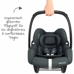 Babyschale CabrioFix i-Size ab Geburt - 12 Monate (40-75 cm) & Sitzverkleinerer, Sonnenverdeck - Essential Graphite - Kollektion 2025