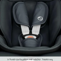 Babyschale CabrioFix i-Size ab Geburt - 12 Monate (40-75 cm) & Sitzverkleinerer, Sonnenverdeck - Essential Graphite - Kollektion 2025