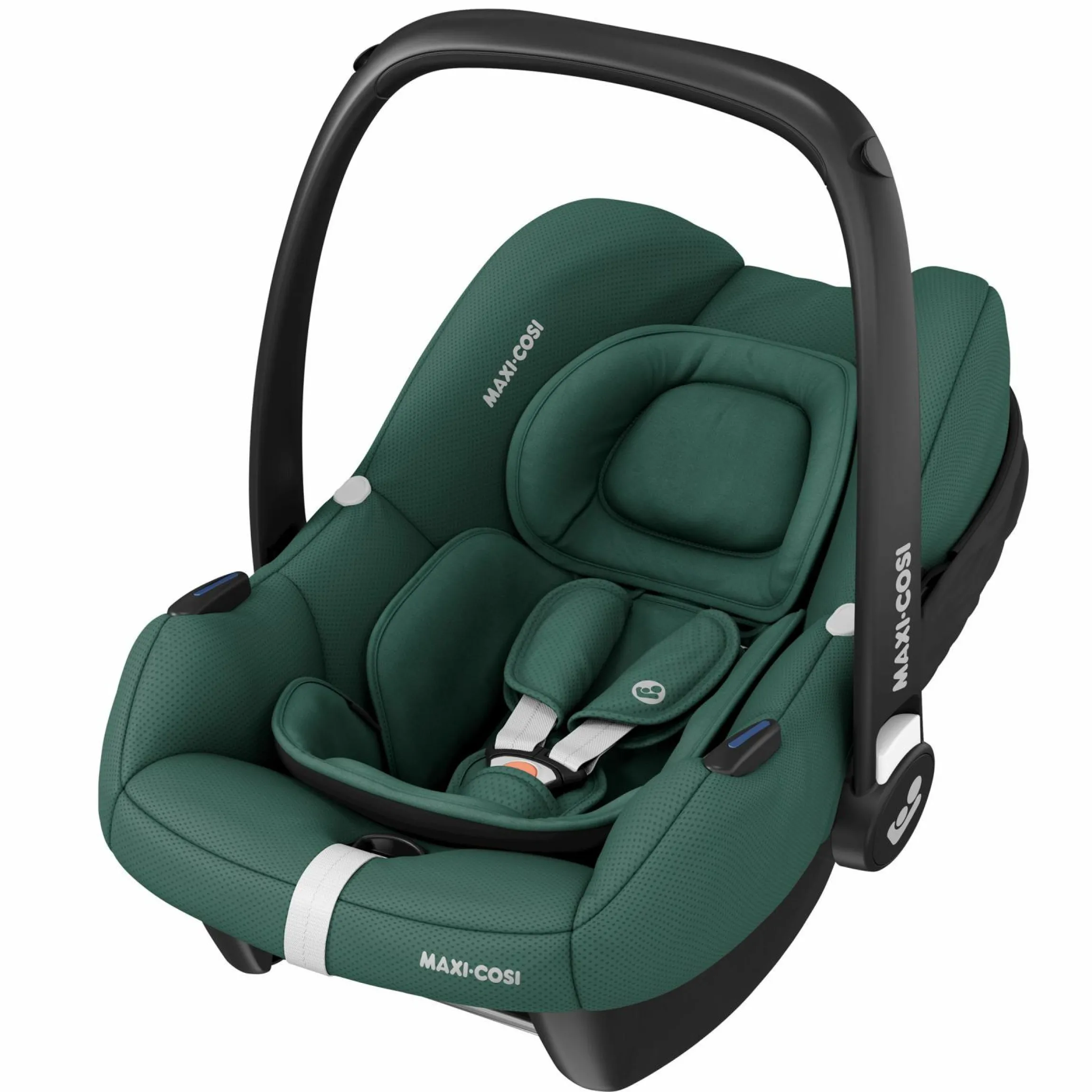 Babyschale CabrioFix i-Size ab Geburt - 12 Monate (40-75 cm) & Sitzverkleinerer, Sonnenverdeck - Essential Green - Kollektion 2025