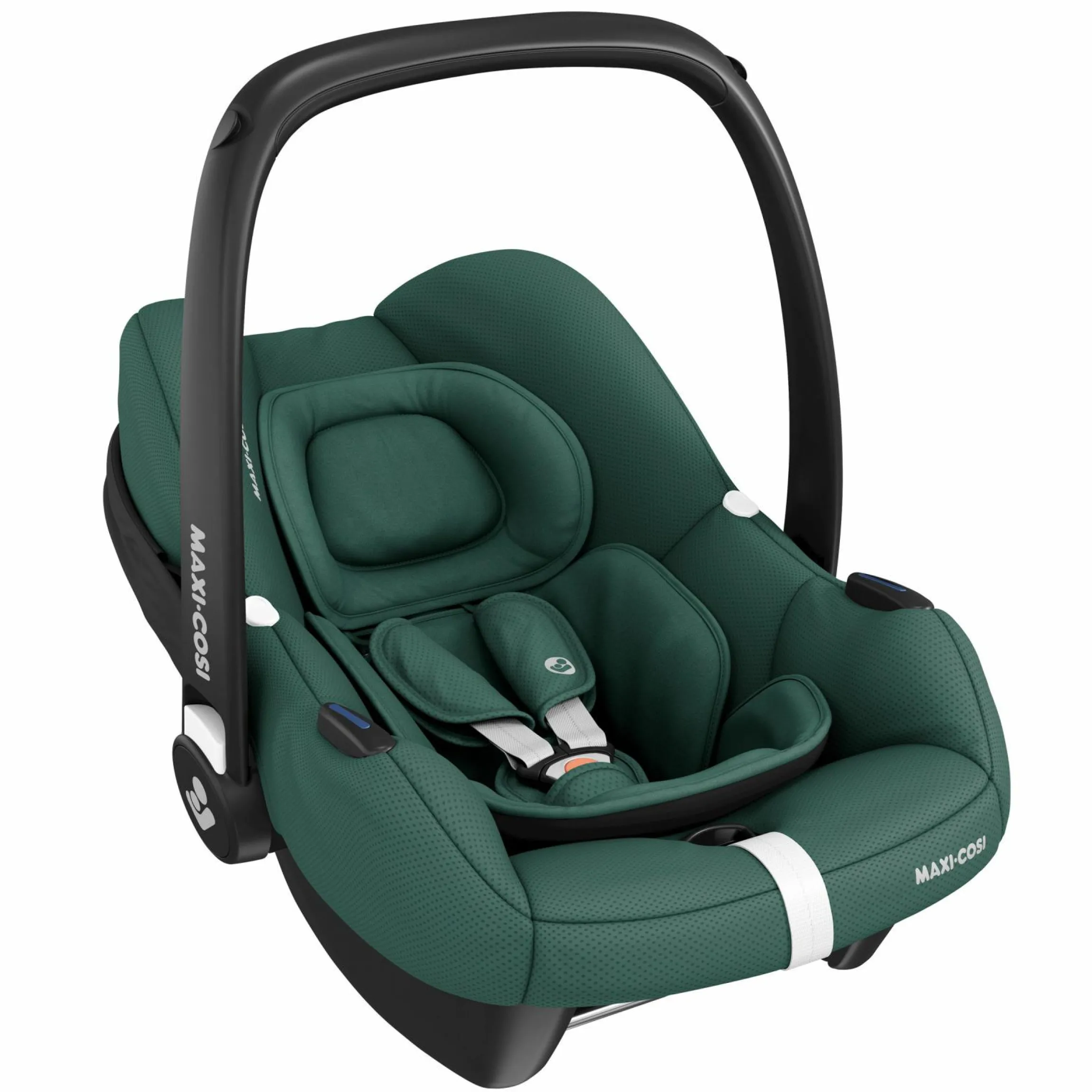 Babyschale CabrioFix i-Size ab Geburt - 12 Monate (40-75 cm) & Sitzverkleinerer, Sonnenverdeck - Essential Green - Kollektion 2025
