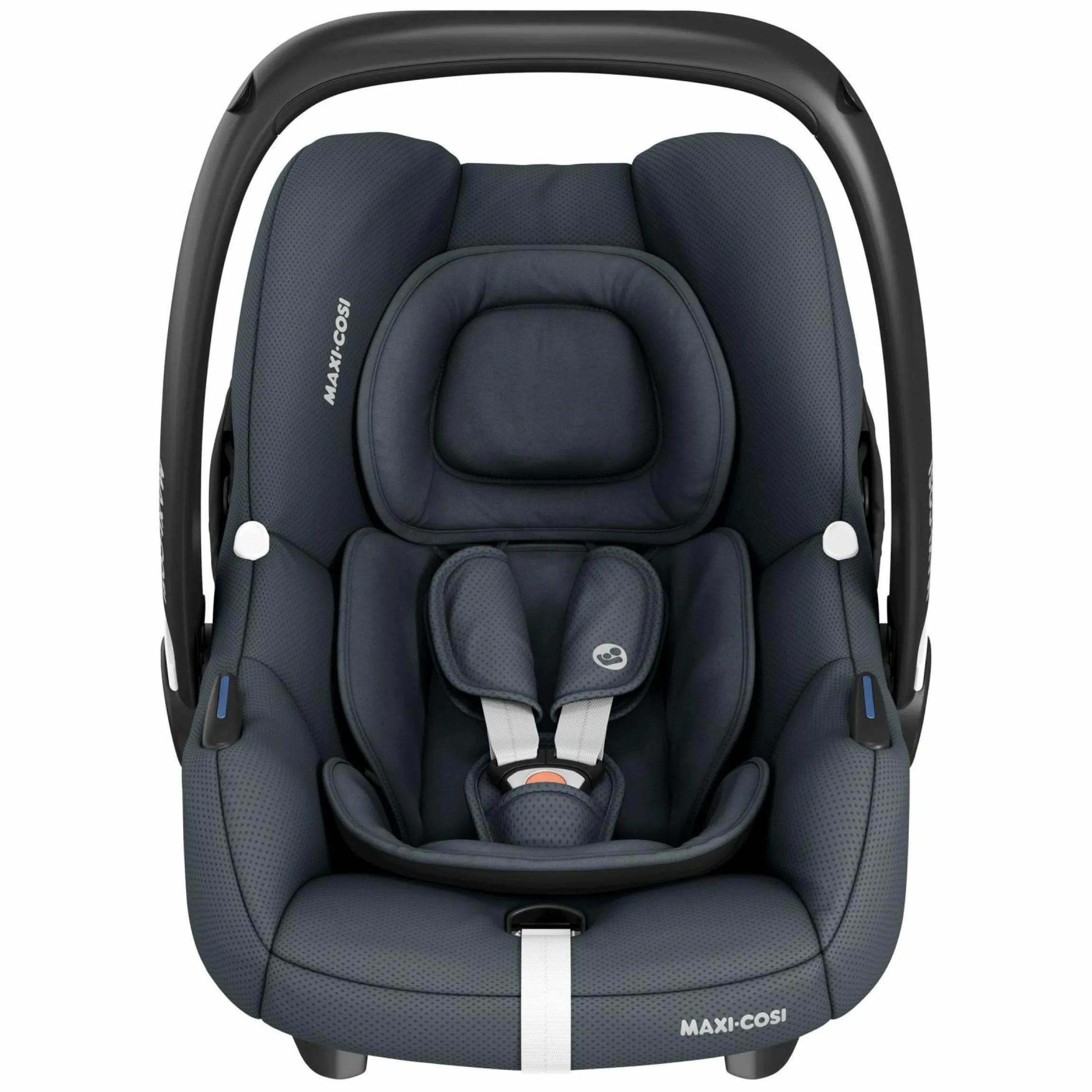 Babyschale CabrioFix i-Size ab Geburt - 12 Monate (40-75 cm) & Sitzverkleinerer, Sonnenverdeck inkl. Einschlagedecke Pusteblume - Essential Graphite - Kollektion 2025