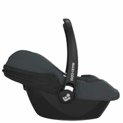 Babyschale CabrioFix i-Size ab Geburt - 12 Monate (40-75 cm) & Sitzverkleinerer, Sonnenverdeck inkl. Einschlagedecke Pusteblume - Essential Graphite - Kollektion 2025