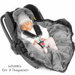 Babyschale CabrioFix i-Size ab Geburt-12 Monate (40-75 cm) i-Size Base, Einschlagdecke & Schnullerbox - Essential Green - Kollektion 2025