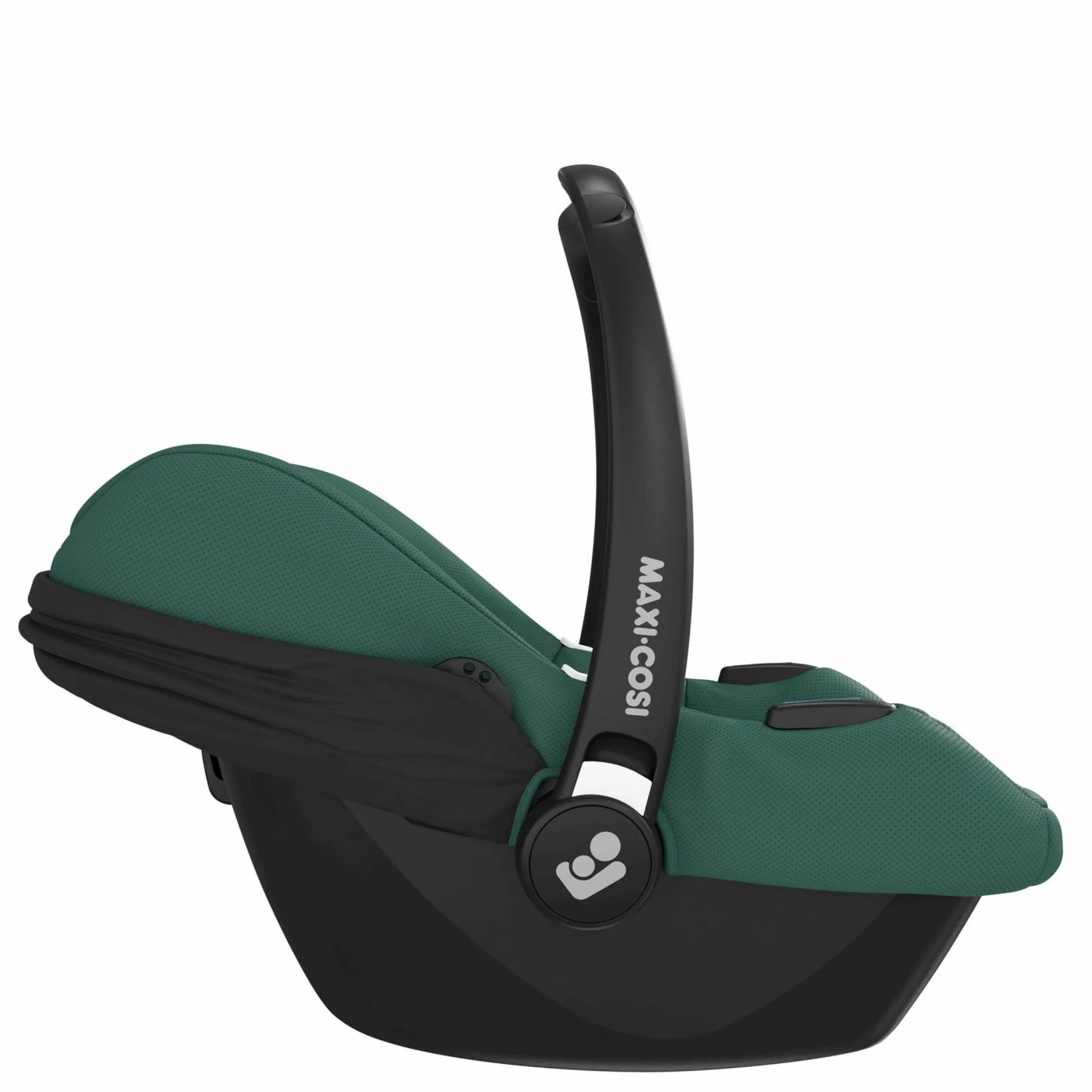 Babyschale CabrioFix i-Size ab Geburt-12 Monate (40-75 cm) i-Size Base, Einschlagdecke & Schnullerbox - Essential Green - Kollektion 2025