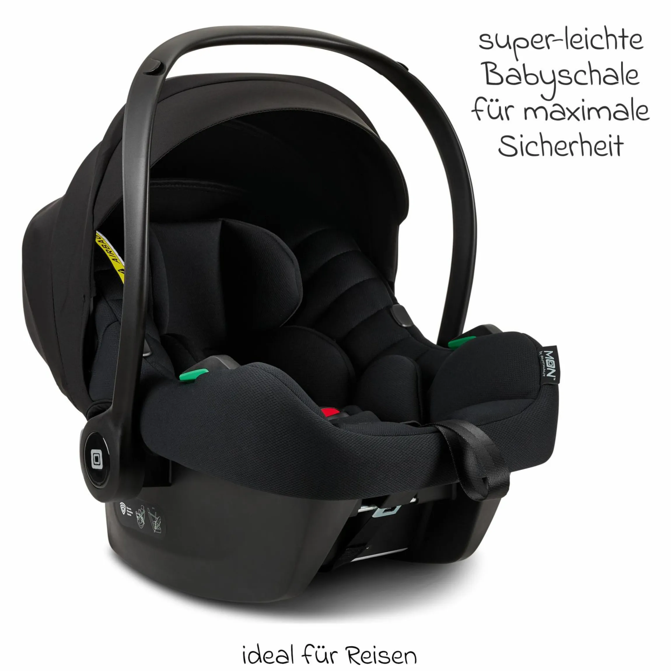 Babyschale Cosmo R129 i-Size by Avionaut ab Geburt - 13 kg (40 cm -75 cm) - Black - Kollektion 2024