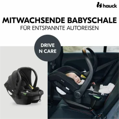 Babyschale Drive N Care i-Size ab Geburt bis 13 kg (40 - 87 cm) - Black