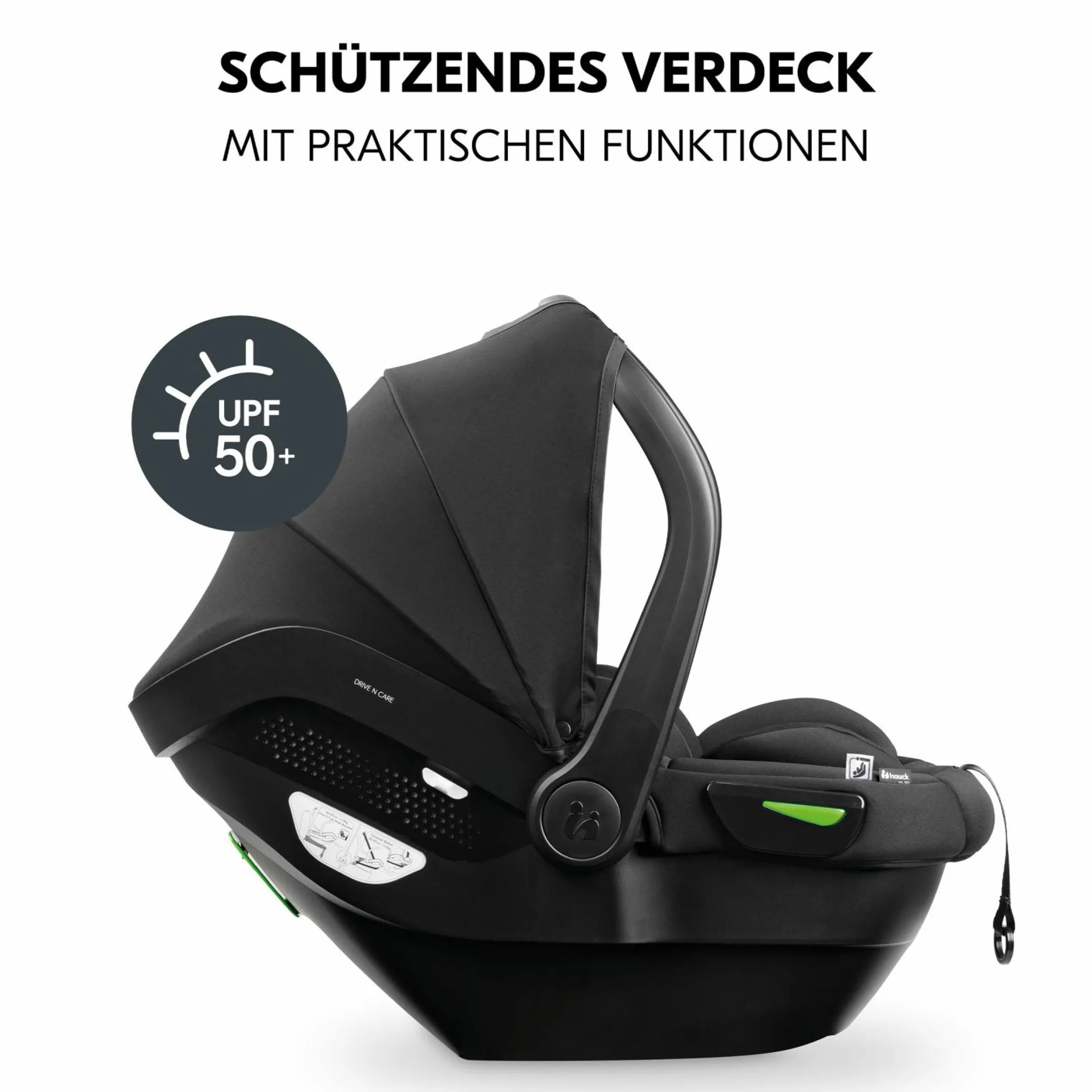 Babyschale Drive N Care i-Size ab Geburt bis 13 kg (40 - 87 cm) - Black