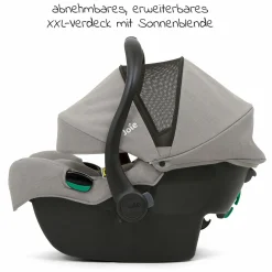 Babyschale i-Gemm 3 i-Size ab Geburt-13 kg (40 cm-85 cm) inkl. Sitzverkleinerer - Pebble
