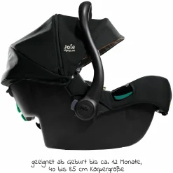 Babyschale i-Jemini i-Size ab Geburt - 13 kg (40 cm - 85 cm) inkl. Sitzverkleinerer & Sonnenverdeck - Signature - Eclipse