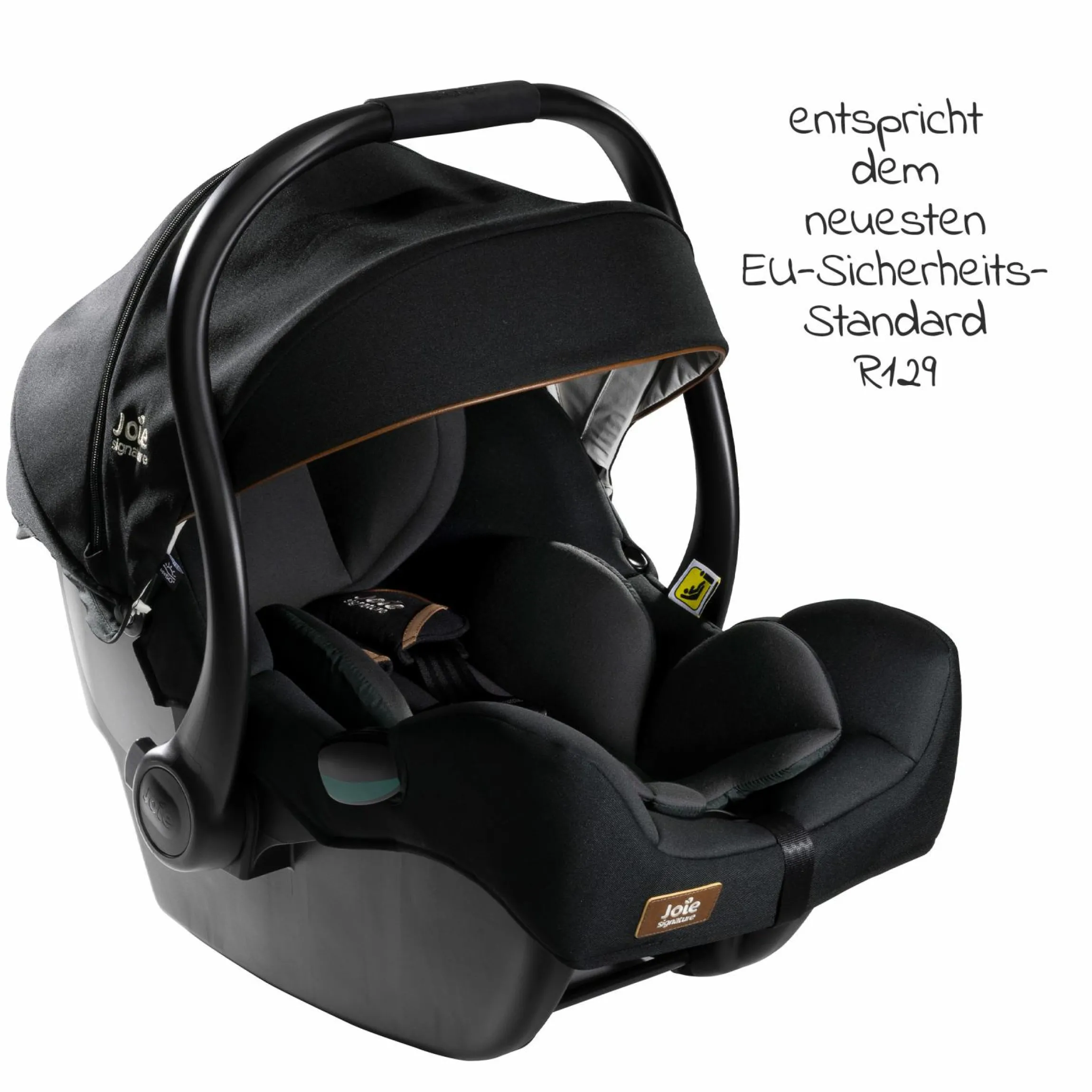 Babyschale i-Jemini i-Size ab Geburt - 13 kg (40 cm - 85 cm) inkl. Sitzverkleinerer & Sonnenverdeck - Signature - Eclipse