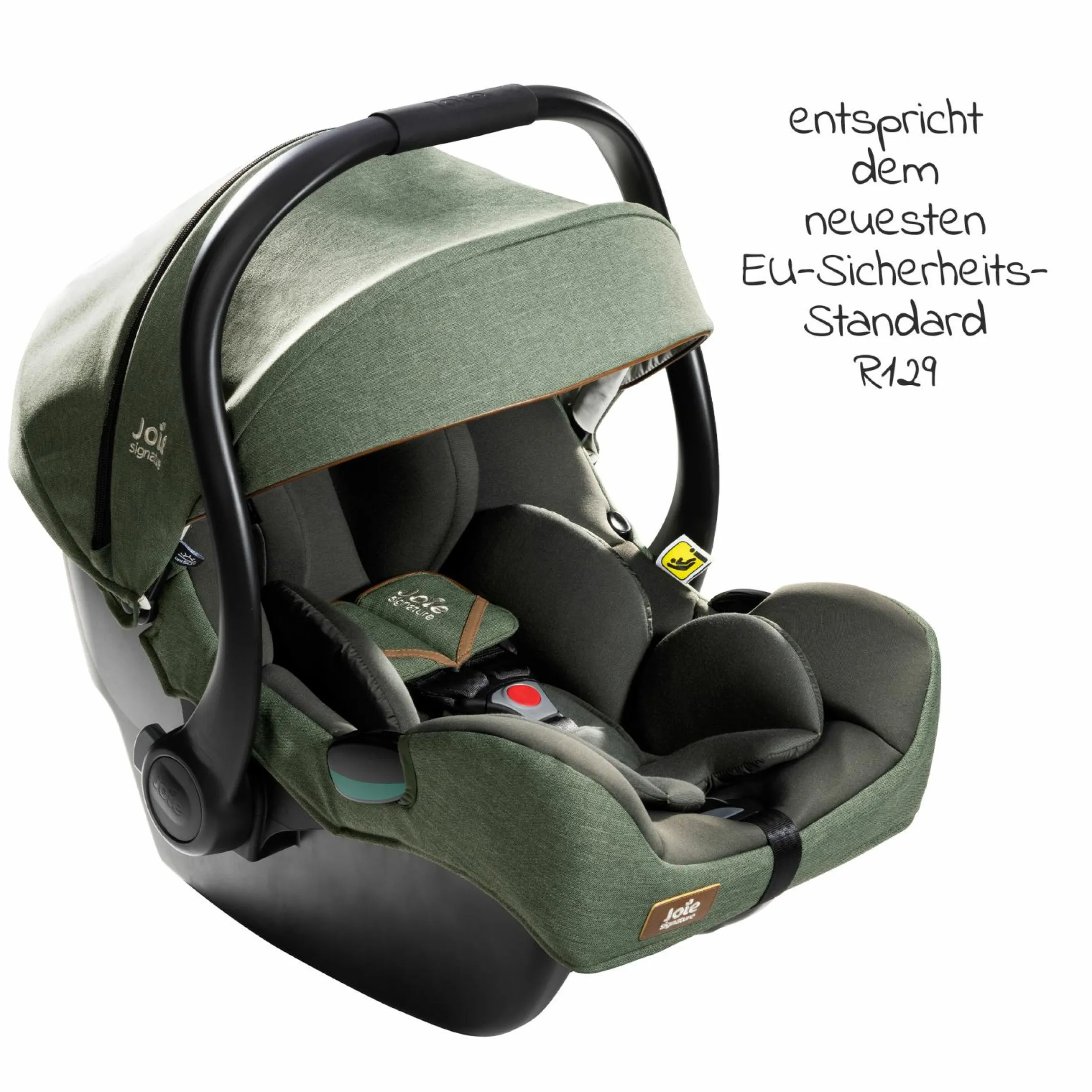 Babyschale i-Jemini i-Size ab Geburt - 13 kg (40 cm - 85 cm) inkl. Sitzverkleinerer & Sonnenverdeck - Signature - Pine