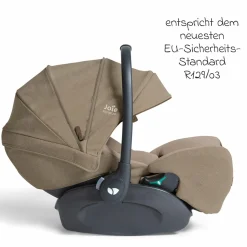 Babyschale I-Level Pro i-Size ab Geburt - 13 kg (40 cm -87 cm) mit Liegefunktuion, Sitzverkleinerer & Sonnenverdeck - Signature - Sandstone