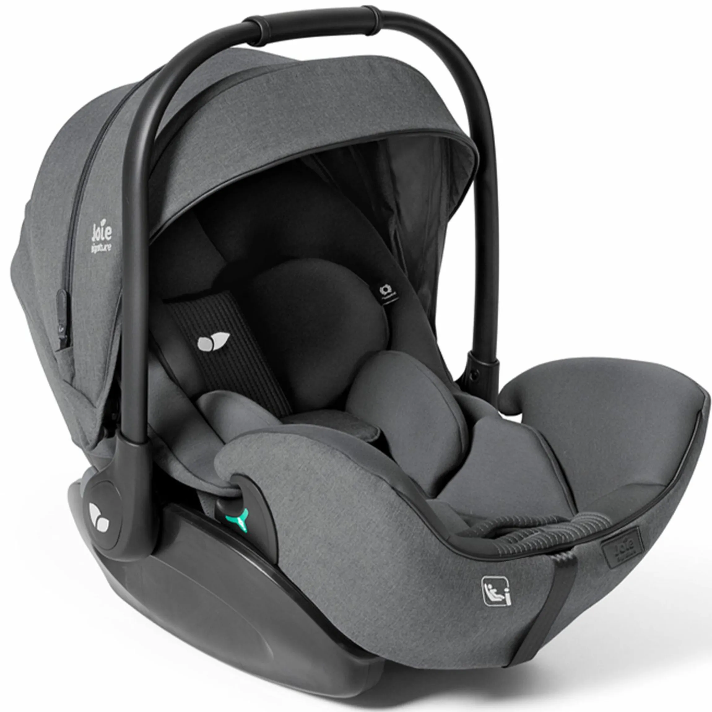 Babyschale I-Level Pro i-Size ab Geburt - 13 kg (40 cm -87 cm) mit Liegefunktuion, Sitzverkleinerer & Sonnenverdeck - Signature - Ebony