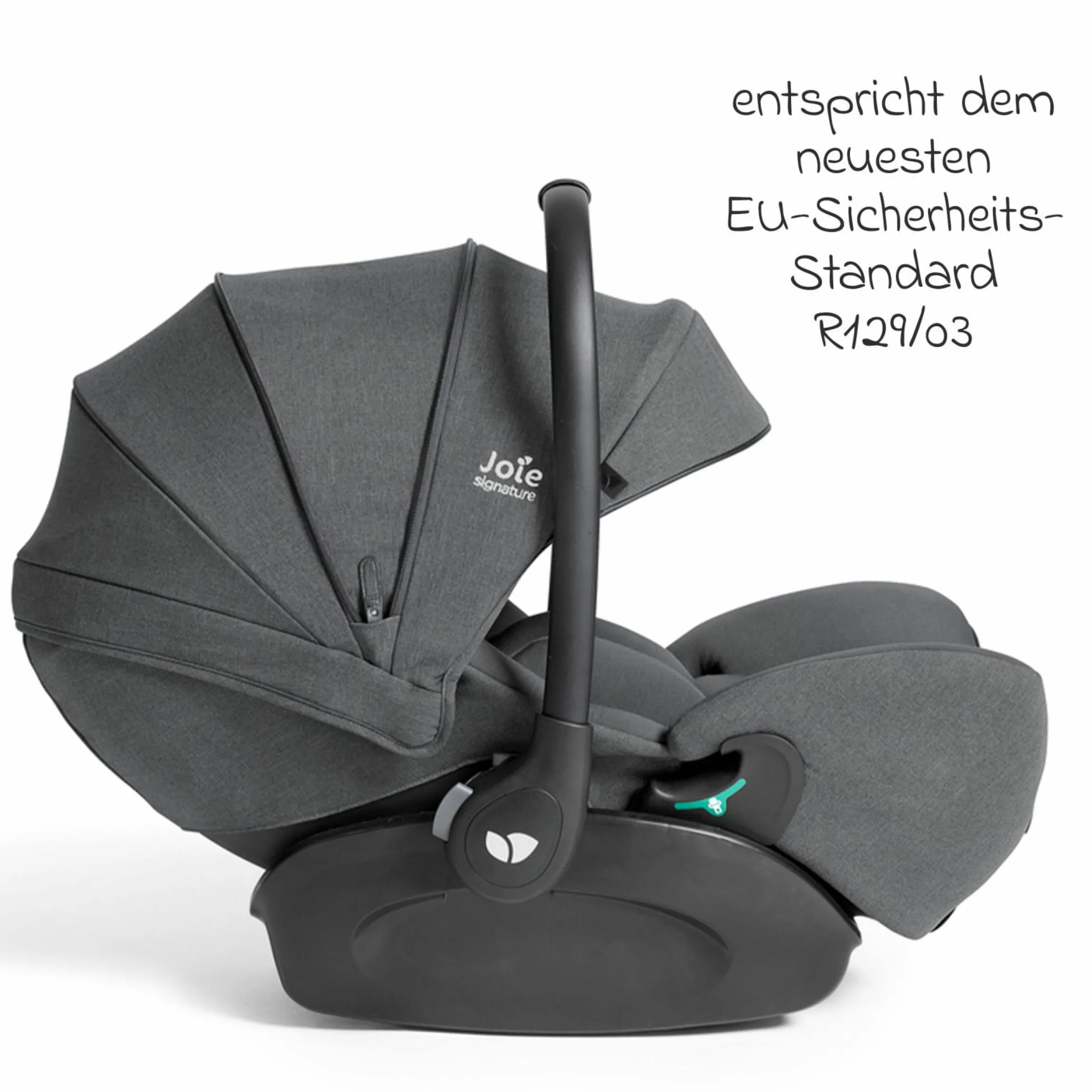 Babyschale I-Level Pro i-Size ab Geburt - 13 kg (40 cm -87 cm) mit Liegefunktuion, Sitzverkleinerer & Sonnenverdeck - Signature - Ebony