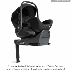 Babyschale I-Level Pro i-Size ab Geburt - 13 kg (40 cm -87 cm) mit Liegefunktuion, Sitzverkleinerer & Sonnenverdeck - Signature - Ebony