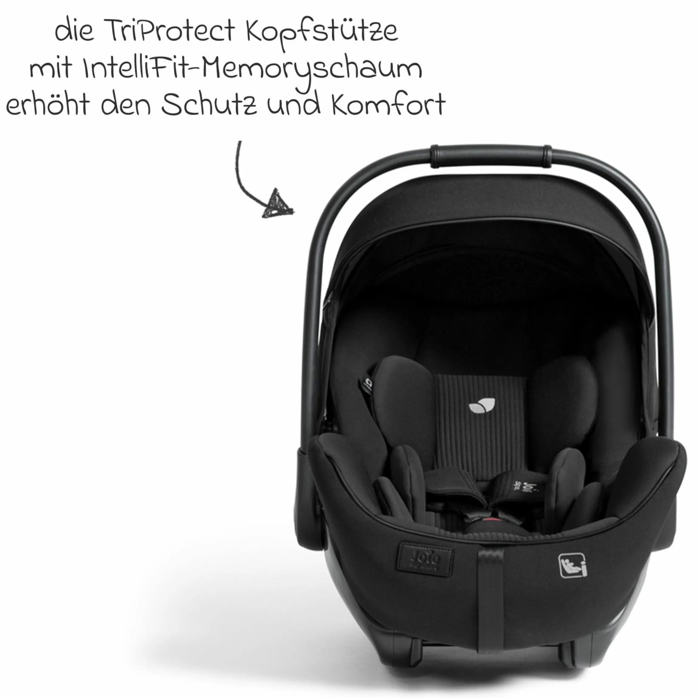 Babyschale I-Level Pro i-Size mit Isofix-Basisstation ab Geburt - 13 kg (40 cm -87 cm) mit Liegefunktuion, Sitzverkleinerer, Sonnenverdeck & Polsterschutz - Signature - Eclipse