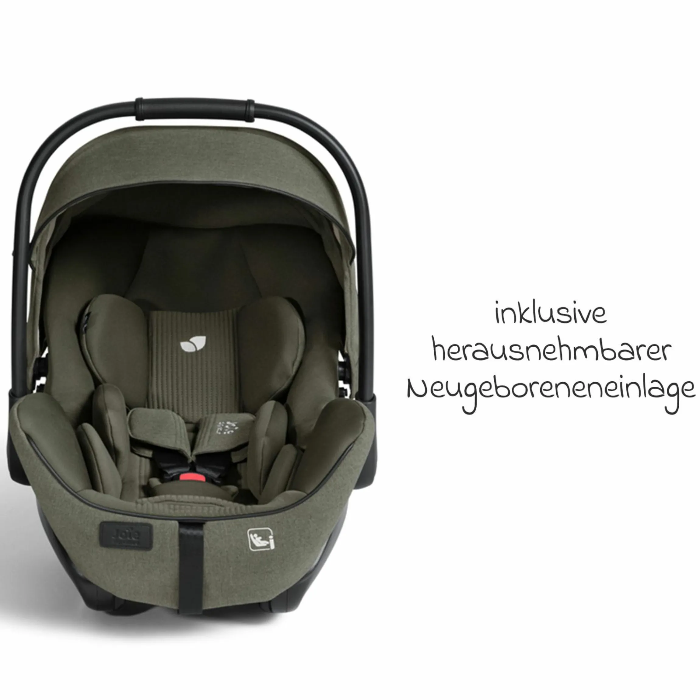 Babyschale I-Level Pro i-Size ab Geburt - 13 kg (40 cm -87 cm) mit Liegefunktuion, Sitzverkleinerer & Sonnenverdeck - Signature - Evergreen