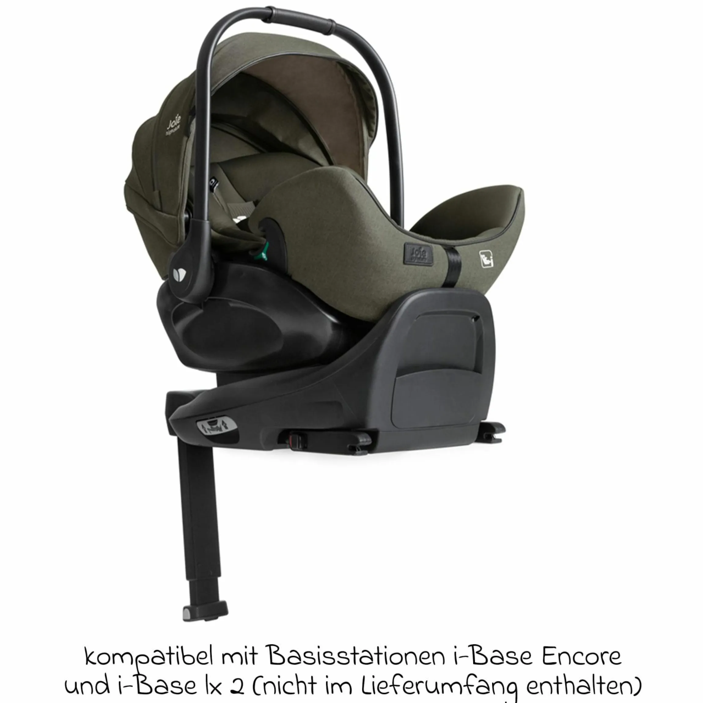 Babyschale I-Level Pro i-Size ab Geburt - 13 kg (40 cm -87 cm) mit Liegefunktuion, Sitzverkleinerer & Sonnenverdeck - Signature - Evergreen