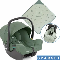 Babyschale i-Snug 2 i-Size ab Geburt-13 kg (40 cm-75 cm) inkl. Sitzverkleinerer nur 3,35 kg + Einschlagdecke Pusteblume - Laurel - Kollektion 2025
