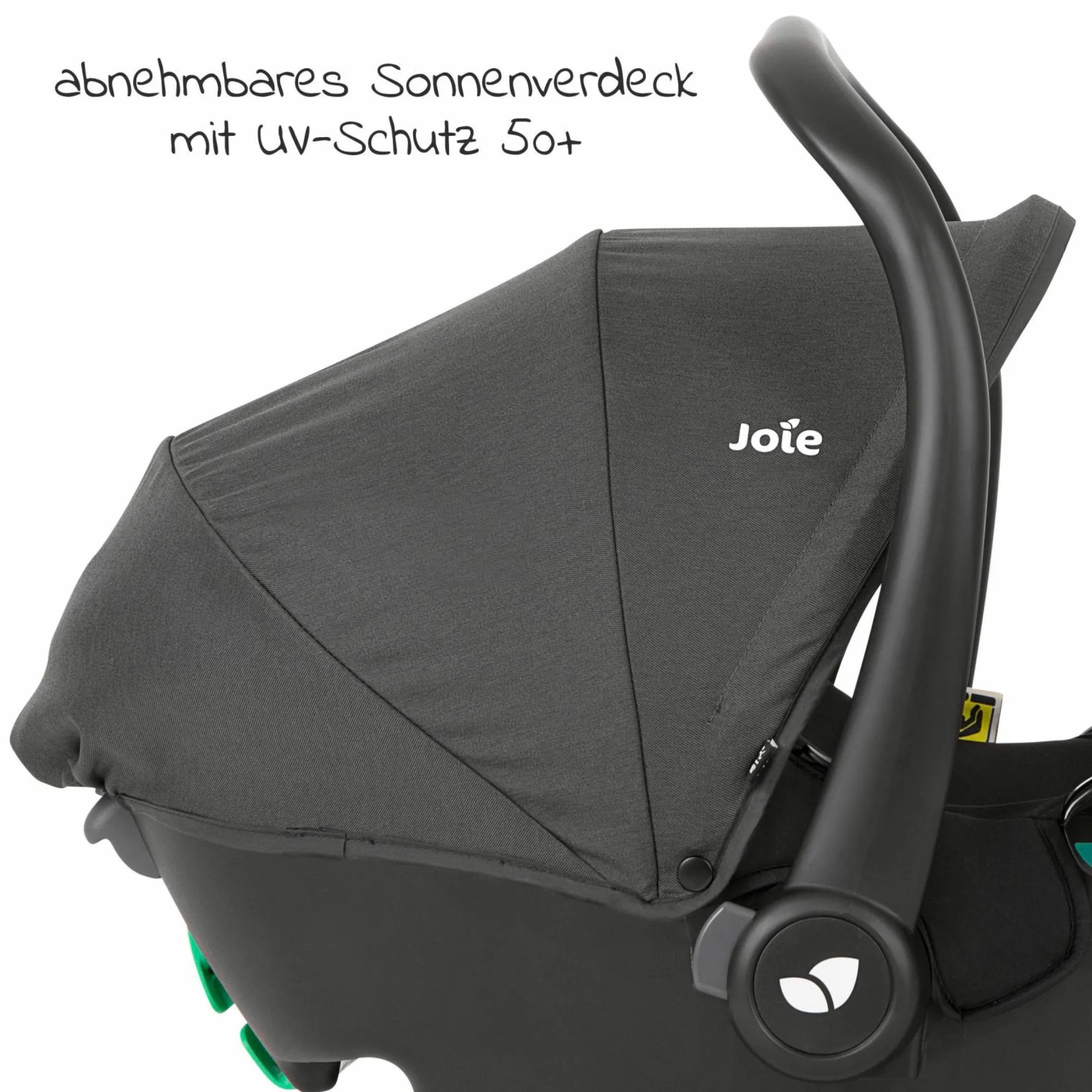 Babyschale i-Snug 2 i-Size ab Geburt-13 kg (40 cm-75 cm) inkl. Sitzverkleinerer nur 3,35 kg + Einschlagdecke Pusteblume - Shale - Kollektion 2025