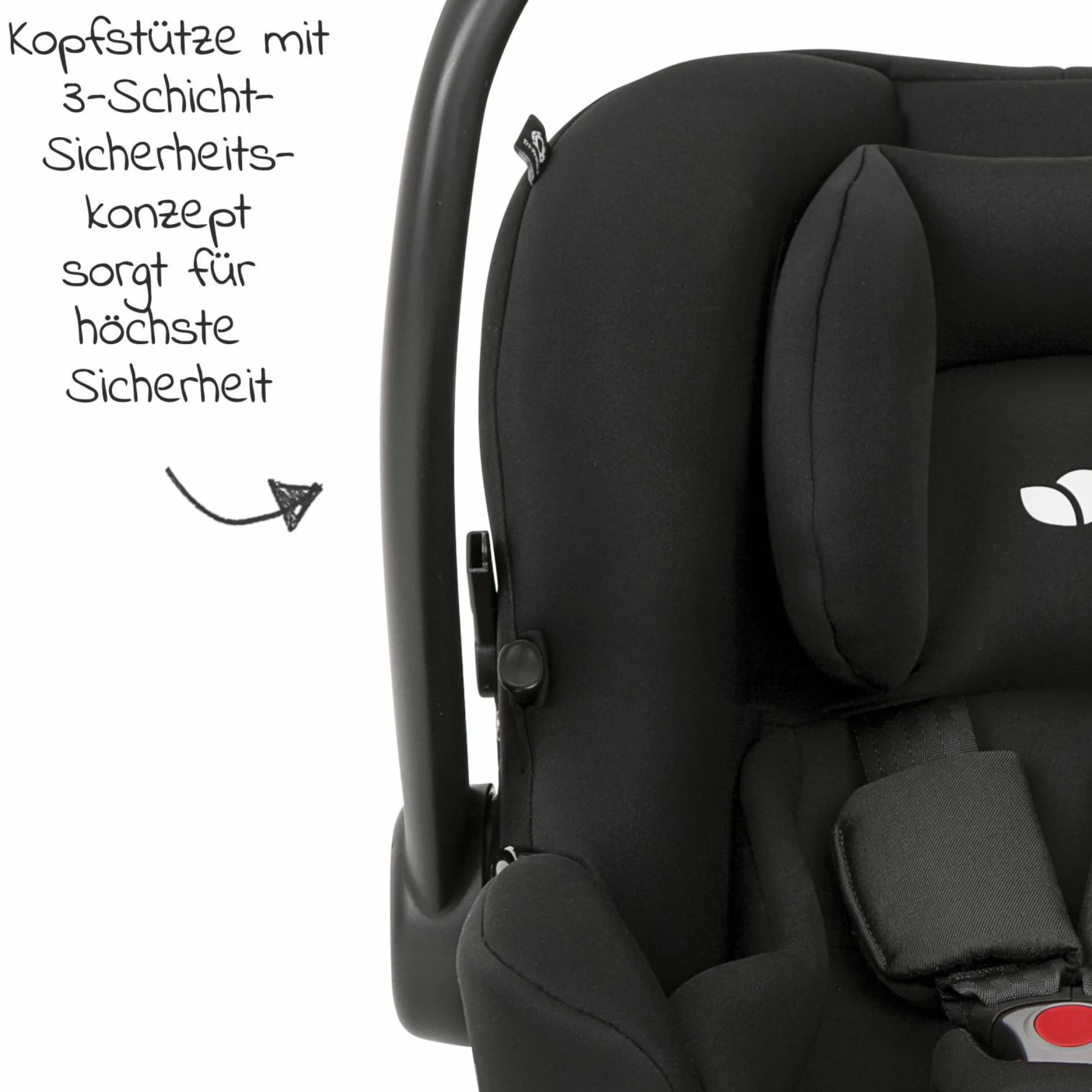Babyschale i-Snug 2 i-Size ab Geburt-13 kg (40 cm-75 cm) inkl. Sitzverkleinerer nur 3,35 kg + Einschlagdecke Pusteblume - Shale - Kollektion 2025