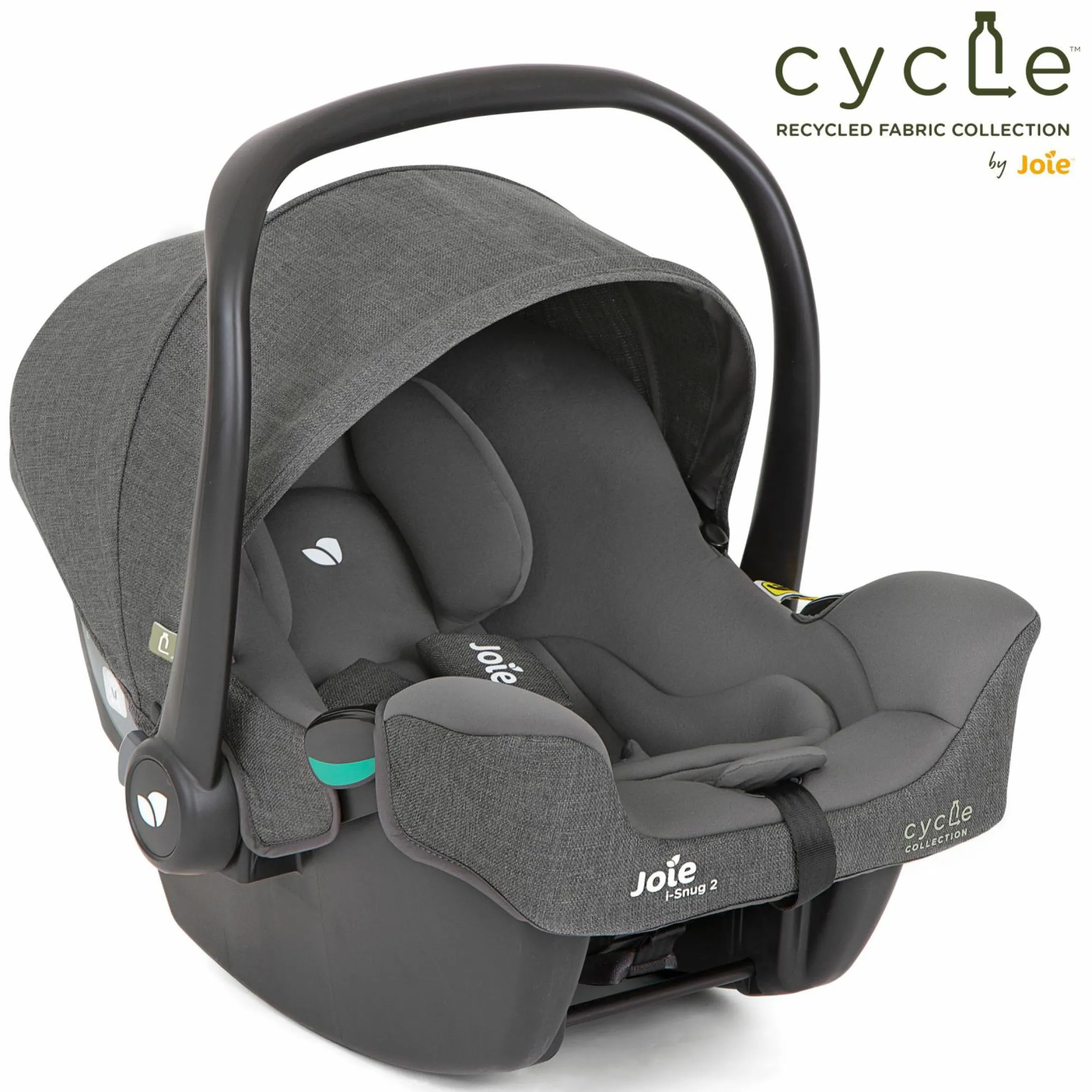 Babyschale i-Snug 2 i-Size ab Geburt-13 kg (40 cm-75 cm) inkl. Sitzverkleinerer nur 3,35 kg - Cycle Collection - Shell Gray