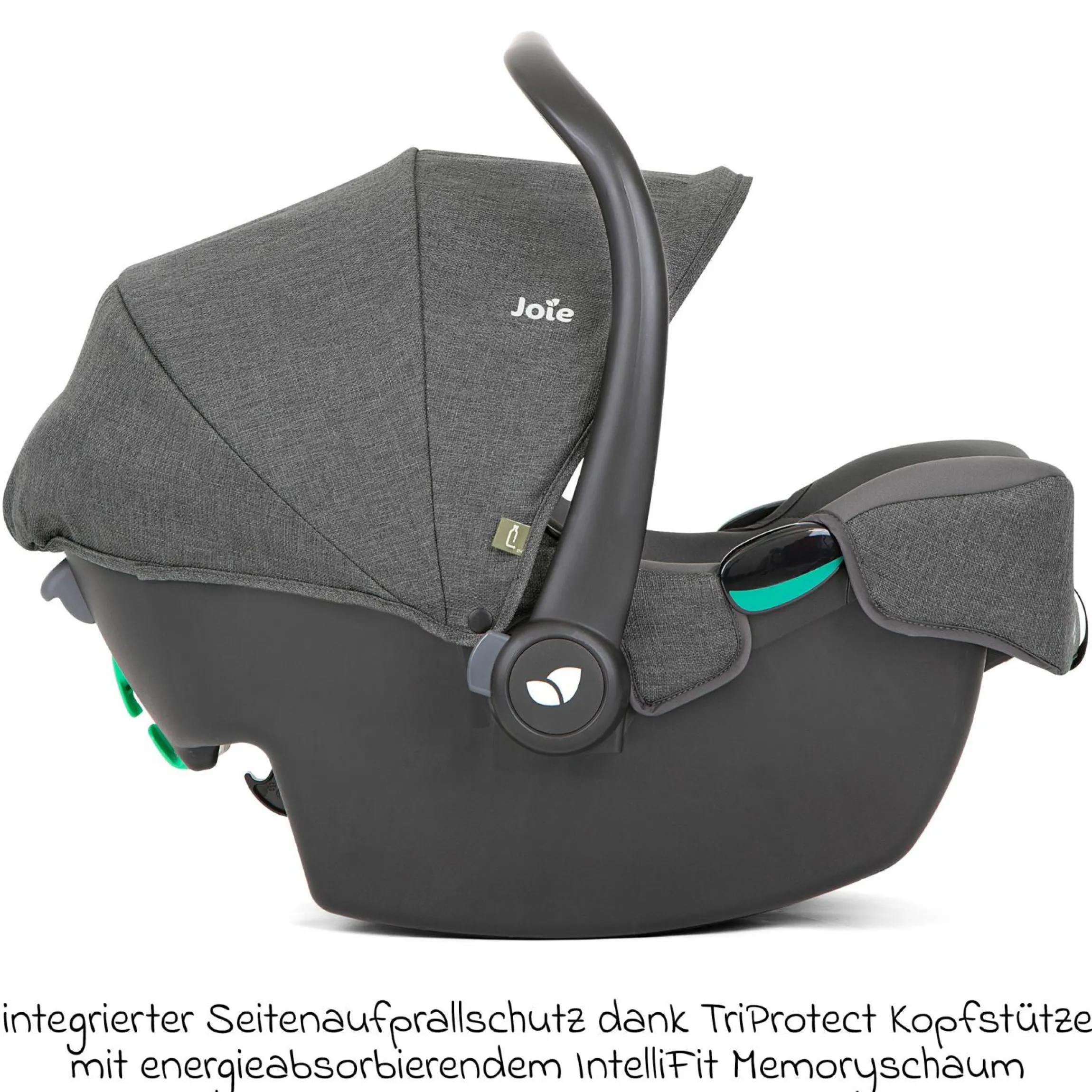 Babyschale i-Snug 2 i-Size ab Geburt-13 kg (40 cm-75 cm) inkl. Sitzverkleinerer nur 3,35 kg - Cycle Collection - Shell Gray