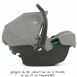 Babyschale i-Snug 2 i-Size ab Geburt-13 kg (40 cm-75 cm) inkl. Sitzverkleinerer nur 3,35 kg - Pebble - Kollektion 2025