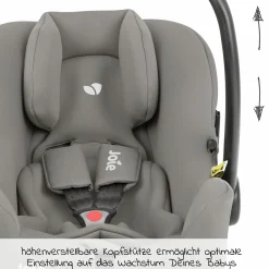 Babyschale i-Snug 2 i-Size ab Geburt-13 kg (40 cm-75 cm) inkl. Sitzverkleinerer nur 3,35 kg - Pebble - Kollektion 2025