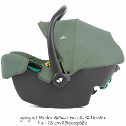 Babyschale i-Snug 2 i-Size mit Isofix-Basis ab Geburt-13 kg (40 cm-75 cm) inkl. Sitzverkleinerer nur 3,35 kg inkl. Polsterschutz - Laurel