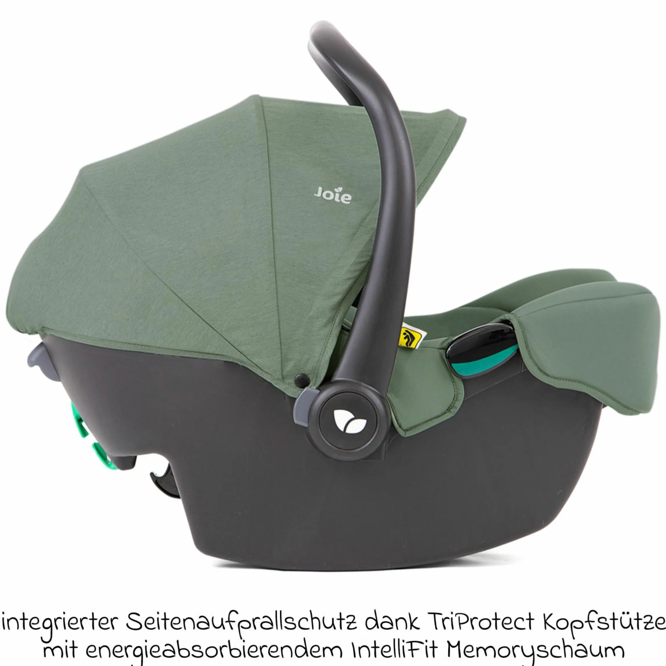 Babyschale i-Snug 2 i-Size mit Isofix-Basis ab Geburt-13 kg (40 cm-75 cm) inkl. Sitzverkleinerer nur 3,35 kg inkl. Polsterschutz - Laurel