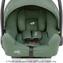 Babyschale i-Snug 2 i-Size mit Isofix-Basis ab Geburt-13 kg (40 cm-75 cm) inkl. Sitzverkleinerer nur 3,35 kg inkl. Polsterschutz - Laurel