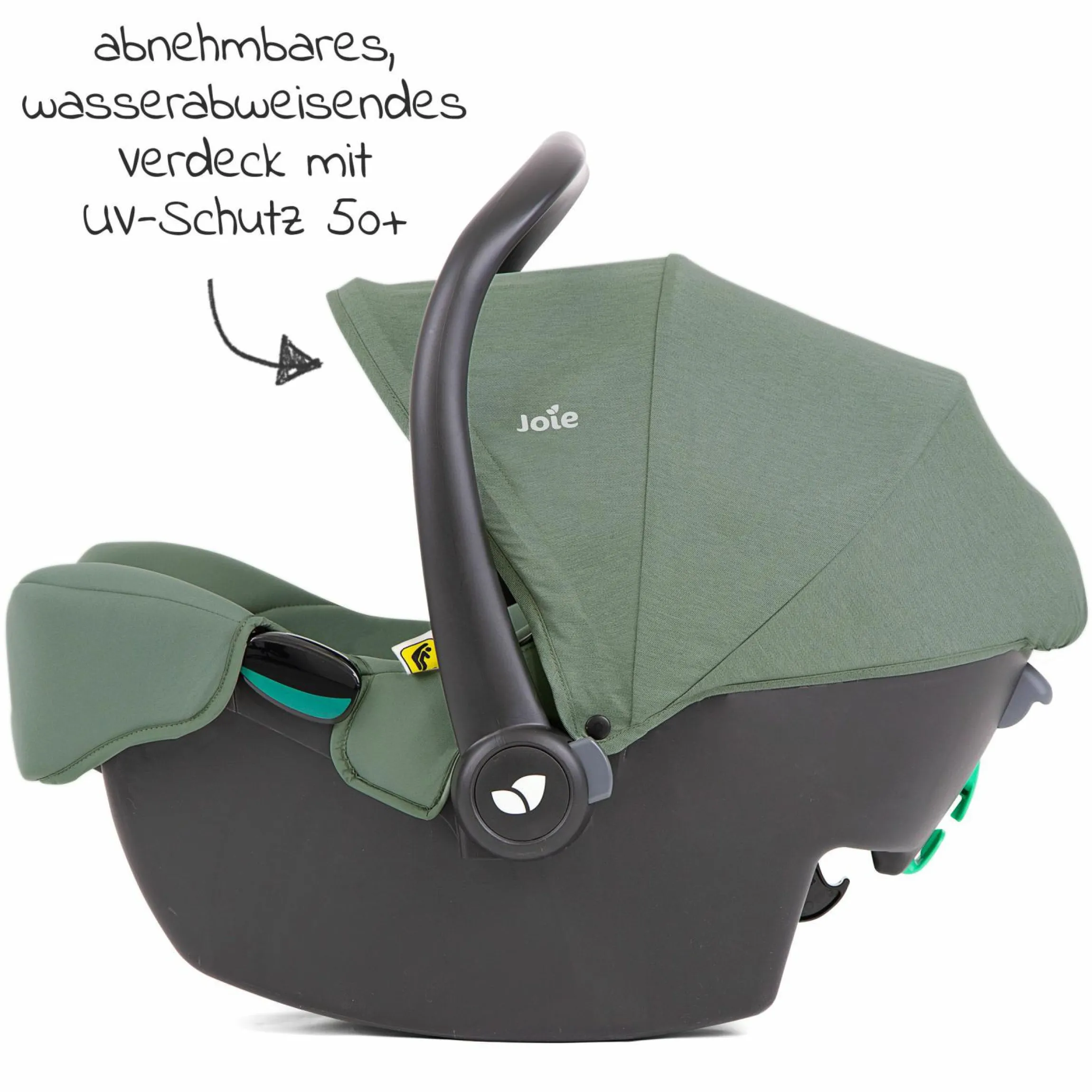 Babyschale i-Snug 2 i-Size mit Isofix-Basis ab Geburt-13 kg (40 cm-75 cm) inkl. Sitzverkleinerer nur 3,35 kg inkl. Polsterschutz - Laurel