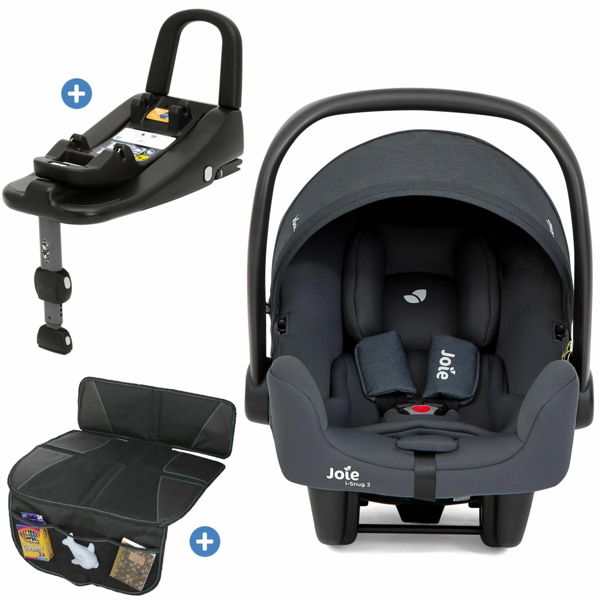 Babyschale i-Snug 2 i-Size mit Isofix-Basis ab Geburt-13 kg (40 cm-75 cm) inkl. Sitzverkleinerer nur 3,35 kg inkl. Polsterschutz - Moonlight