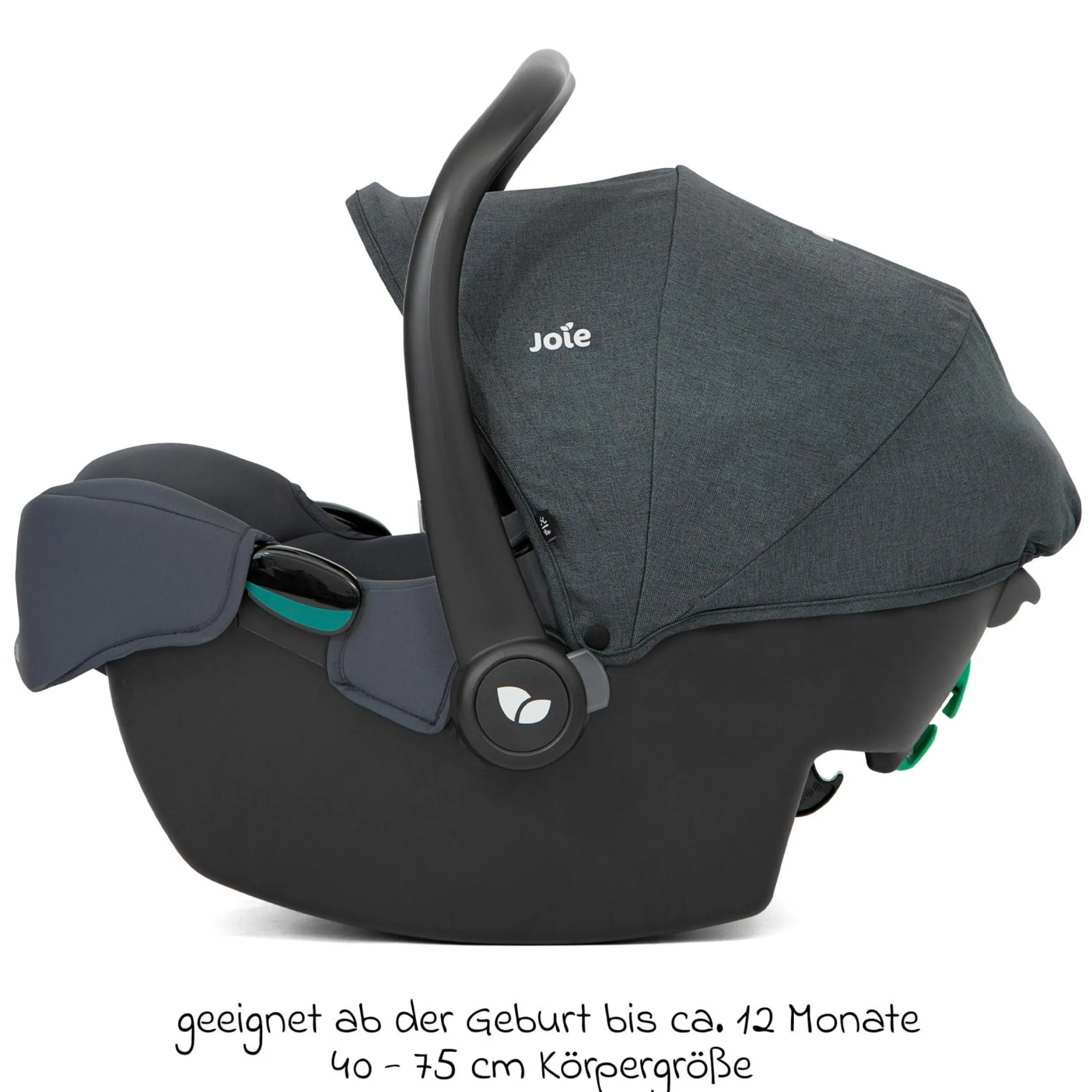 Babyschale i-Snug 2 i-Size mit Isofix-Basis ab Geburt-13 kg (40 cm-75 cm) inkl. Sitzverkleinerer nur 3,35 kg inkl. Polsterschutz - Moonlight