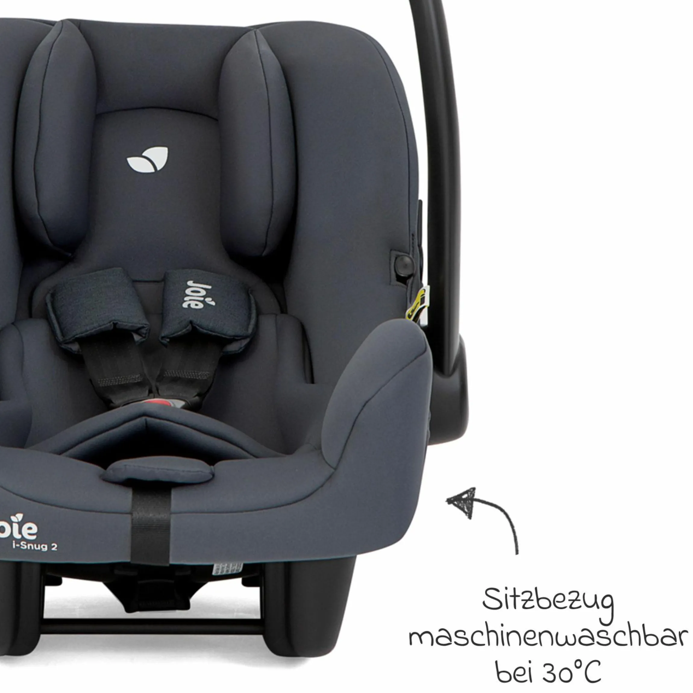 Babyschale i-Snug 2 i-Size mit Isofix-Basis ab Geburt-13 kg (40 cm-75 cm) inkl. Sitzverkleinerer nur 3,35 kg inkl. Polsterschutz - Moonlight