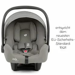 Babyschale i-Snug 2 i-Size mit Isofix-Basis ab Geburt-13 kg (40 cm-75 cm) inkl. Sitzverkleinerer nur 3,35 kg inkl. Polsterschutz - Pebble